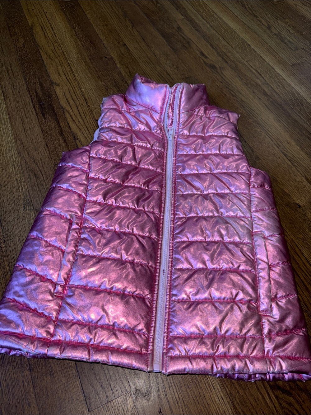 Ideology Shiny Pink Quilted Puffer Vest for Girls